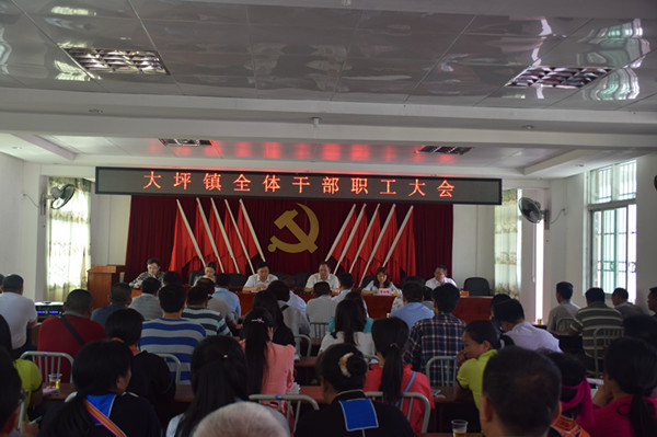 大坪镇召开全体干部职工大会-连南县政府