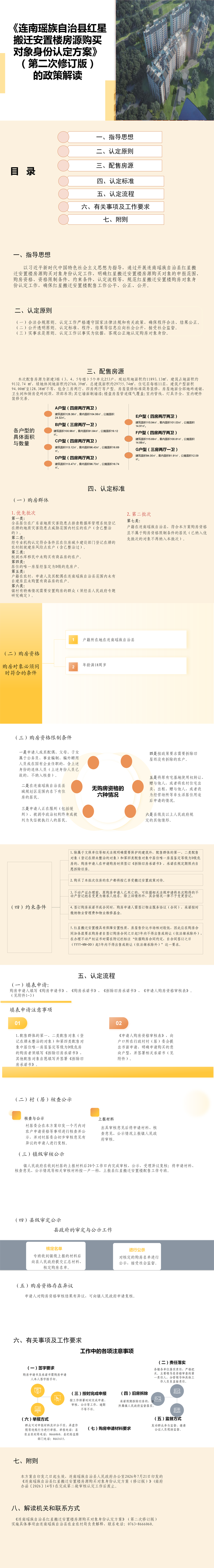 《连南瑶族自治县红星搬迁安置楼房源购买对象身份认定方案》（第二次修订版）政策解读（图文版）.png